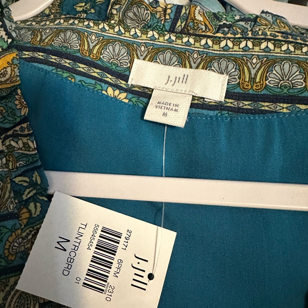 NWT J. Jill Boho Printed Maxi Dress Size M - Picture 4 of 5